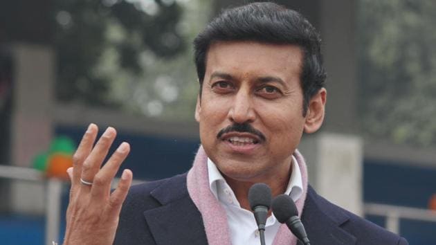 File image of Rajyavardhan Singh Rathore.(Shivam Saxena/Hindustan Times)