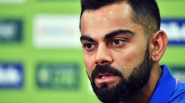 India's cricket team captain Virat Kohli speaks during a press conference ahead of the first One Day International (ODI) match between India and Australia at the Sydney Cricket Ground in Sydney on January 11, 2019(AFP)