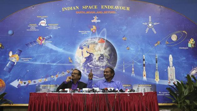 A woman astronaut could be part of India’s first manned mission to space, Indian Space Research Organisation (ISRO) said on Friday while advancing the deadline for the mission to December 2021. ISRO chief K Sivan said the plan is to send two unmanned missions in December 2020 and July 2021 and then follow it up with the manned mission in December 2021. (Aijaz Rahi / AP) A woman astronaut could be part of India’s first manned mission to space, Indian Space Research Organisation (ISRO) said on Friday while advancing the deadline for the mission to December 2021. ISRO chief K Sivan said the plan is to send two unmanned missions in December 2020 and July 2021 and then follow it up with the manned mission in December 2021. (Aijaz Rahi / AP)