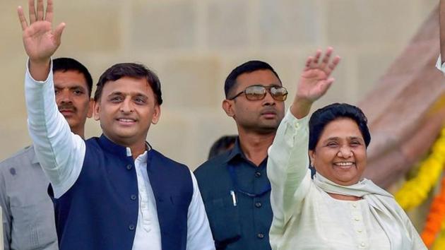 Mayawati and Akhilesh, in a recent meeting in Delhi, discussed modalities of seat sharing for the 80 Lok Sabha seats in Uttar Pradesh, according to sources.(PTI/File Photo)