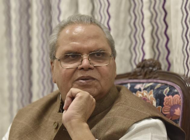 Governor of Jammu and Kashmir Satya Pal Malik during an interview at J&K House, Prithviraj Road, in New Delhi, India, on October 27. (Sanjeev Verma/HT PHOTO) Governor of Jammu and Kashmir Satya Pal Malik during an interview at J&K House, Prithviraj Road, in New Delhi, India, on October 27. (Sanjeev Verma/HT PHOTO)
