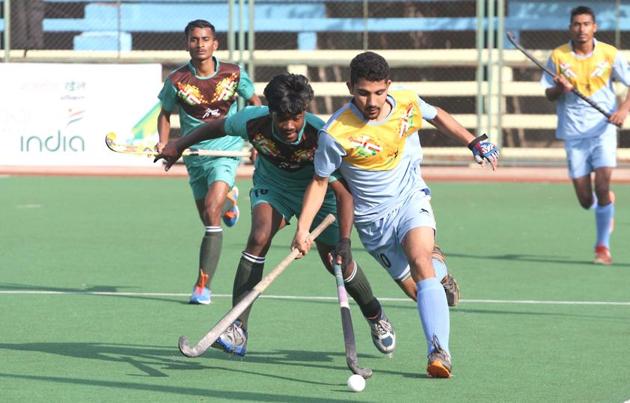Maharashtra were the superior team but surprisingly allowed their weak opponents to score three times. (HT PHOTO) 