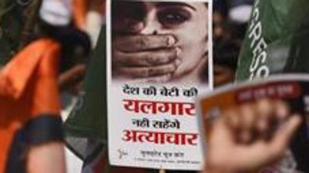 The woman, in her complaint, has stated that the men then took turns to rape her there. Later, they put her in an auto-rickshaw and sent her home. (Burhaan Kinu/HT Photo) The woman, in her complaint, has stated that the men then took turns to rape her there. Later, they put her in an auto-rickshaw and sent her home. (Burhaan Kinu/HT Photo)