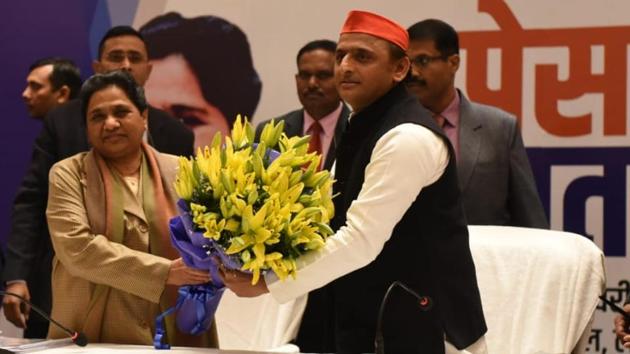 Akhilesh Yadav and Mayawati have formed a strong alliance opting for a 50:50 distribution of Uttar Pradesh’s 80 Lok Sabha seats for 2019 elections. (HT Photo/Subhankar Chakraborty) Akhilesh Yadav and Mayawati have formed a strong alliance opting for a 50:50 distribution of Uttar Pradesh’s 80 Lok Sabha seats for 2019 elections. (HT Photo/Subhankar Chakraborty)
