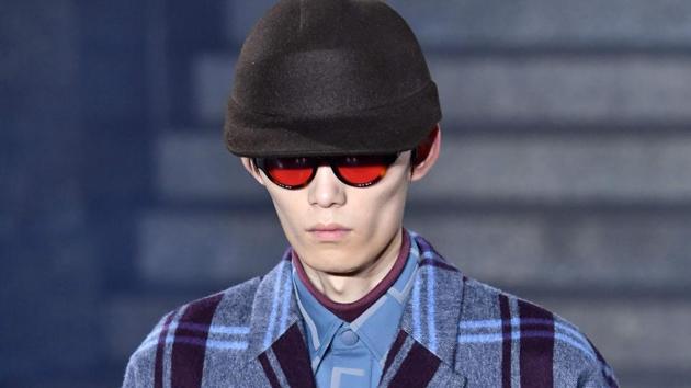 A model presents a creation for fashion house Ermenegildo Zegna during the Men's Fall/Winter 2019/20 fashion shows in Milan, on January 11, 2019. (Photo by Andreas SOLARO / AFP) (AFP)