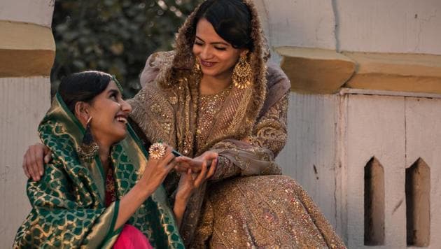 New Delhi, India : Model Bhavya (L) and Deepika Singh (R) pose for the special Lohri feature for HT CITY at 7 Jantar Mantar Road in New Delhi on Thursday 10 January 2019. (Photo: Jasjeet Plaha)