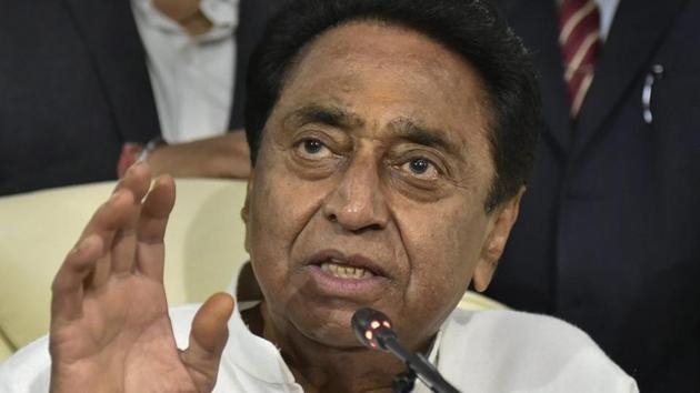 Bhopal: Madhya Pradesh Chief Minister Kamal Nath addresses a press conference after assuming office, in Bhopal, Monday, Dec. 17, 2018. (PTI Photo) (PTI12_17_2018_000203A)(PTI)