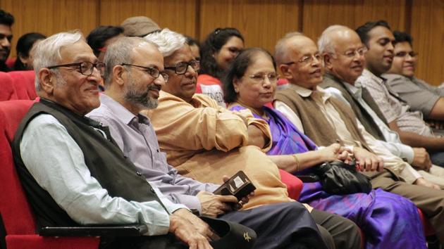 From Left: Mohan Agashe, Bhupendra Kainthola, Satish Jakatdar and audiences at National Film Archive of India during the inauguration of 8th Asian Film Festival, 2018. (HT PHOTO) From Left: Mohan Agashe, Bhupendra Kainthola, Satish Jakatdar and audiences at National Film Archive of India during the inauguration of 8th Asian Film Festival, 2018. (HT PHOTO)