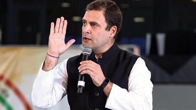 Congress President Rahul Gandhi addresses Indian diaspora, in Dubai, Friday, Jan 11, 2019. (PTI photo) Congress President Rahul Gandhi addresses Indian diaspora, in Dubai, Friday, Jan 11, 2019. (PTI photo)