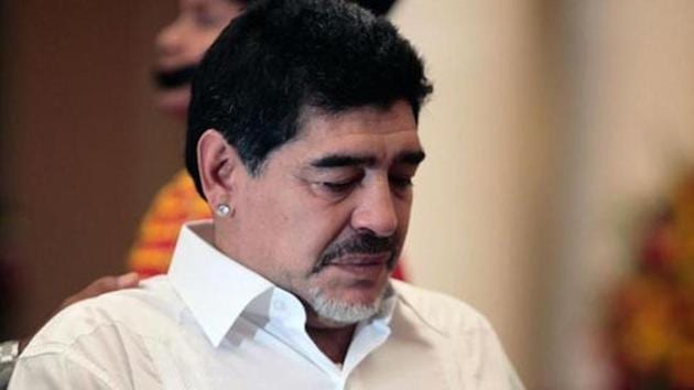 File image of Argentine football legend Diego Maradona.(AP Photo) File image of Argentine football legend Diego Maradona.(AP Photo)