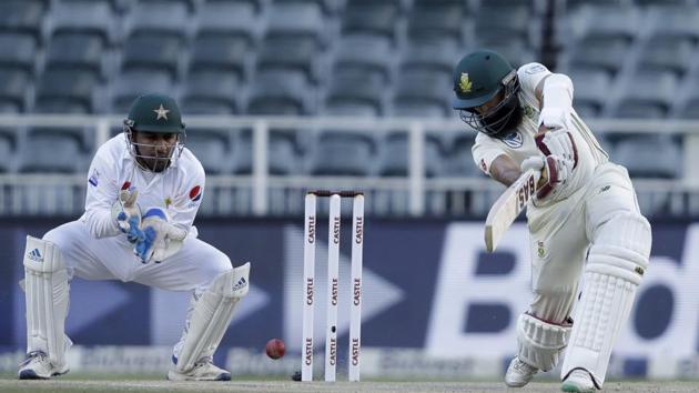 Hashim Amla in action against Pakistan.(AP) Hashim Amla in action against Pakistan.(AP)