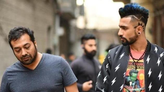 Anurag Kashyap and Vicky Kaushal on the sets of Manmarziyaan.