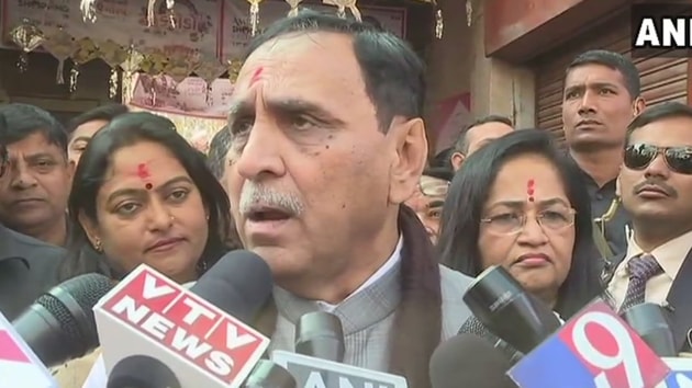 Gujarat government will give 10% reservation to the economically weaker sections in general category of the community, chief minister Vijay Rupani said. (ANI/Twitter) Gujarat government will give 10% reservation to the economically weaker sections in general category of the community, chief minister Vijay Rupani said. (ANI/Twitter)