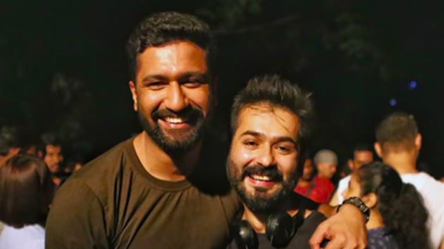 A picture of director Aditya Dhar with Vicky Kaushal on the sets of Uri. A picture of director Aditya Dhar with Vicky Kaushal on the sets of Uri.