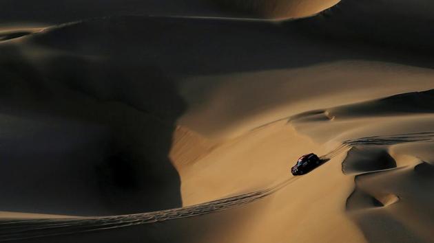 X-Raid’s driver Orlando Terranova and co-driver Bernardo Graue in action during Stage 2 from Pisco to San Juan de Marcona. The rally, which switched from Africa to South America in 2009 for security reasons and is now held entirely in Peru, finishes in Lima on Thursday. (Carlos Jasso / REUTERS) X-Raid’s driver Orlando Terranova and co-driver Bernardo Graue in action during Stage 2 from Pisco to San Juan de Marcona. The rally, which switched from Africa to South America in 2009 for security reasons and is now held entirely in Peru, finishes in Lima on Thursday. (Carlos Jasso / REUTERS)