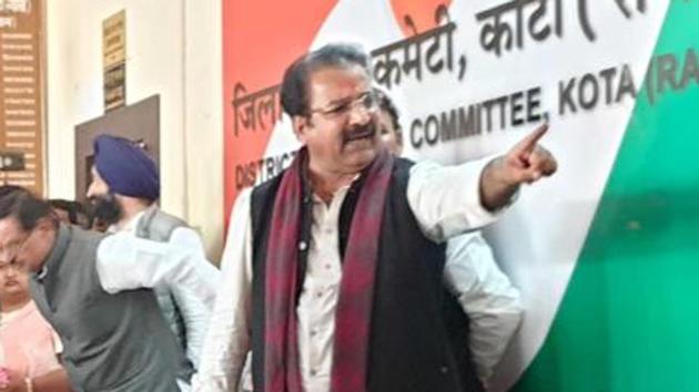 Many names were mentioned for Congress candidate from Kota-Bundi LS constituency during the party’s preparatory meeting on Sunday, presided over by Kota district in-charge Pratap Singh Khachariyavas.(HT Photo)