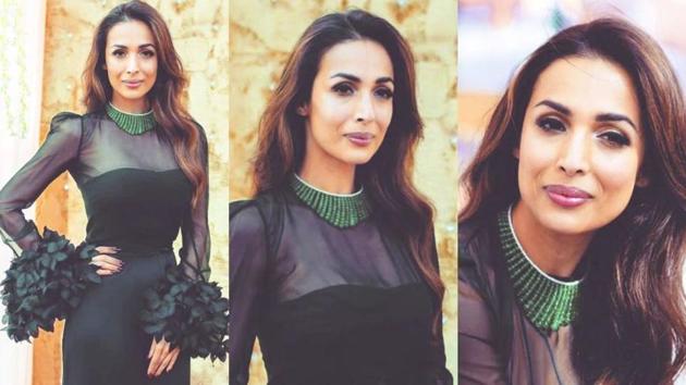 Malaika Arora’s black gown proves formal doesn’t need to equal boring. (Instagram)