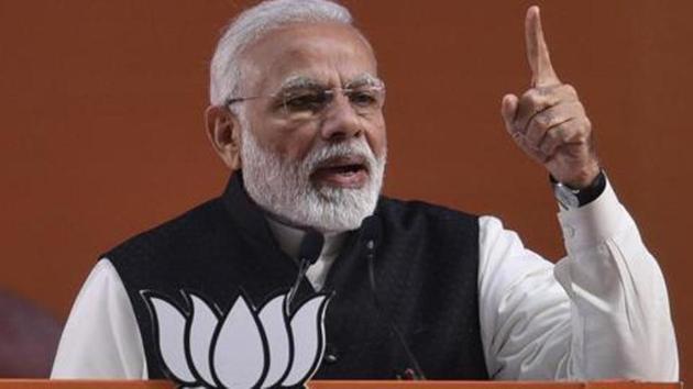Prime Minister Narendra Modi on Tuesday accused the past governments at the Centre of ruling like “sultanates” and neglecting the country’s rich heritage.(Sanchit Khanna/HT PHOTO)
