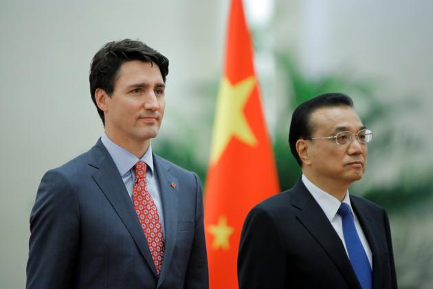 File photo of Canadian PM Justin Trudeau and Chinese premier Li Keqiang. (REUTERS) File photo of Canadian PM Justin Trudeau and Chinese premier Li Keqiang. (REUTERS)