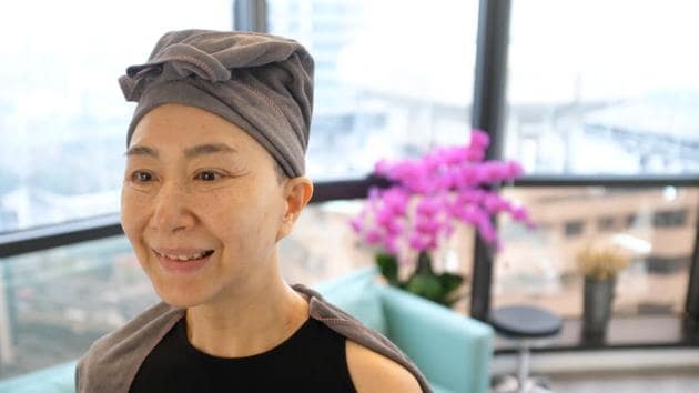 Ma Yinhong during a visit to a salon in Shanghai. “I never go out without dressing up and getting made up. I never let myself look like an old granny,” Ma told AFP at a recent show for Uooyaa, which used a mix of younger Chinese and foreign models, as well as seniors. “They save me as ‘best for last’ in fashion shows after young models, so I am quite visible,” Ma said. (Matthew Knight / AFP) Ma Yinhong during a visit to a salon in Shanghai. “I never go out without dressing up and getting made up. I never let myself look like an old granny,” Ma told AFP at a recent show for Uooyaa, which used a mix of younger Chinese and foreign models, as well as seniors. “They save me as ‘best for last’ in fashion shows after young models, so I am quite visible,” Ma said. (Matthew Knight / AFP)