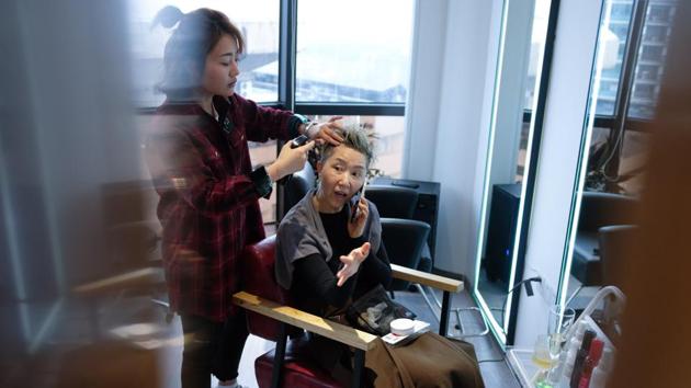 Once expected to selflessly stay home and mind the grandchildren, seniors -- particularly women -- have become a coveted market for products like clothing, fashion accessories, cosmetics and travel, according to consumer research firm Mintel. Portraying older models in active, youthful lifestyles sells well in a culture with a strong tradition of respect and deference toward elders, part-time model Liu Wei said. (Matthew Knight / AFP) Once expected to selflessly stay home and mind the grandchildren, seniors -- particularly women -- have become a coveted market for products like clothing, fashion accessories, cosmetics and travel, according to consumer research firm Mintel. Portraying older models in active, youthful lifestyles sells well in a culture with a strong tradition of respect and deference toward elders, part-time model Liu Wei said. (Matthew Knight / AFP)