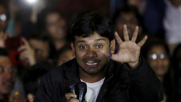 File photo of former JNUSU president Kanhaiya Kumar has been charged with sedition, three years after he and others allegedly raised “anti-India” slogans at an event at the university. (Reuters File) File photo of former JNUSU president Kanhaiya Kumar has been charged with sedition, three years after he and others allegedly raised “anti-India” slogans at an event at the university. (Reuters File)