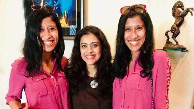 Kajol with Tashi and Nungshi Malik.