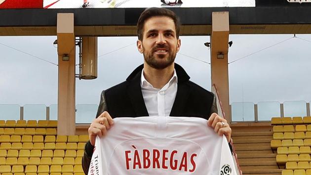 Cesc Fabregas at his Monaco presentation.(REUTERS)