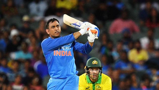 MS Dhoni of India bats during game two of the One Day International series between Australia and India at Adelaide Oval on January 15, 2019 in Adelaide, Australia(Getty Images)