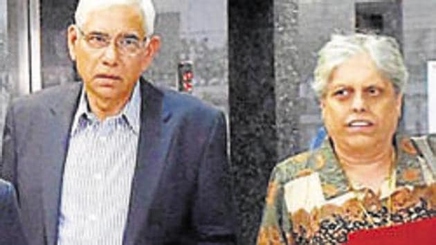 File picture of Diana Edulji, Vinod Rai(PTI)