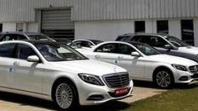 The proposal to buy the Mercedes E350 for the Himachal Pradesh governor was mooted by governor’s secretariat even though he was not very keen on it, said a government official. (Reuters File / Photo used for representational purpose only) The proposal to buy the Mercedes E350 for the Himachal Pradesh governor was mooted by governor’s secretariat even though he was not very keen on it, said a government official. (Reuters File / Photo used for representational purpose only)