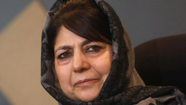 Former Jammu and Kashmir chief minister and Peoples Democratic Party (PDP) chief Mehbooba Mufti in Srinagar on December 7. (HT Photo) Former Jammu and Kashmir chief minister and Peoples Democratic Party (PDP) chief Mehbooba Mufti in Srinagar on December 7. (HT Photo)