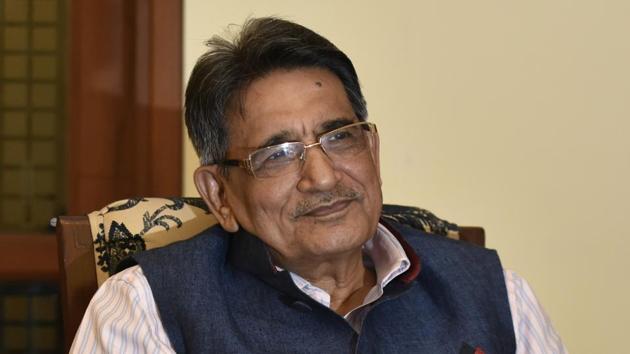 Former Chief Justice Of India R M Lodha has said that the elevation of a junior judge superseding senior judges has left him surprised.(Vipin Kumar/HT PHOTO)