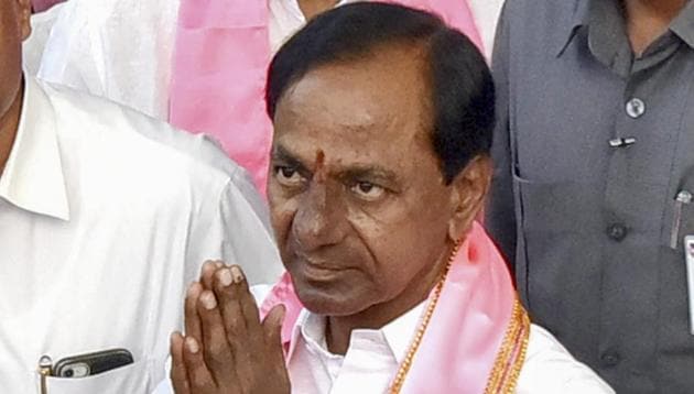 Telangana chief minister and TRS chief K Chandrasekhar Rao will be the first MLA to be administered the oath as the new Telangana assembly holds its first session on Thursday (File Photo) (PTI) Telangana chief minister and TRS chief K Chandrasekhar Rao will be the first MLA to be administered the oath as the new Telangana assembly holds its first session on Thursday (File Photo) (PTI)