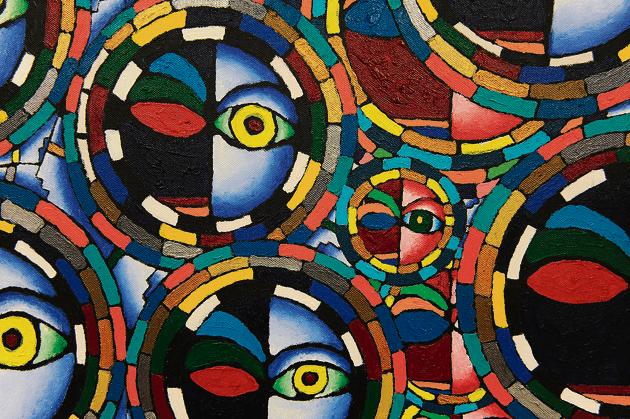 Artist Carolyn Anne Watts committed suicide in 2010 after suffering from depression for many years. This is the detail of one of the paintings in "Untitled, Undated & Unsigned. The Work of Carolyn Anne Watts" on display at Chase Brexton on March 3, 2015 in Baltimore, USA. The artist’s sister Cheryl Maxwel displayed the works to help raise mental health awareness.(TNS via Getty Images) Artist Carolyn Anne Watts committed suicide in 2010 after suffering from depression for many years. This is the detail of one of the paintings in "Untitled, Undated & Unsigned. The Work of Carolyn Anne Watts" on display at Chase Brexton on March 3, 2015 in Baltimore, USA. The artist’s sister Cheryl Maxwel displayed the works to help raise mental health awareness.(TNS via Getty Images)