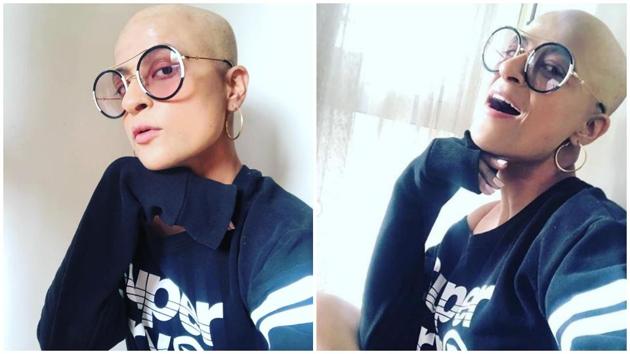 Tahira Kashyap shaved her head after growing tired of hair extensions. She has been diagnosed with breast cancer.(Instagram)