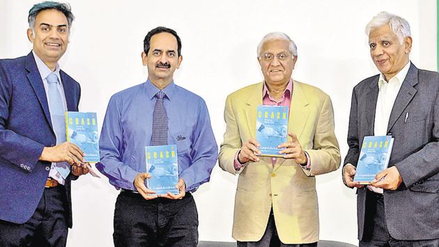 (From left) Aditya Jhunjhunwala,Sanjay Kirloskar, R. Gopalakrishnan and Pradip Bhargava were present at SME Founders Conclave at MCCIA Trade Tower in Pune, India, on Wednesday, January 16, 2019. (Photo by Milind Saurkar/Hindustan Times) (Milind Saurkar/HT Photo) (From left) Aditya Jhunjhunwala,Sanjay Kirloskar, R. Gopalakrishnan and Pradip Bhargava were present at SME Founders Conclave at MCCIA Trade Tower in Pune, India, on Wednesday, January 16, 2019. (Photo by Milind Saurkar/Hindustan Times) (Milind Saurkar/HT Photo)