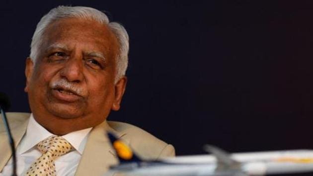 Naresh Goyal, Chairman of Jet Airways speaks during a news conference in Mumbai.(REUTERS)