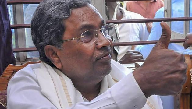 CLP leader Siddaramaiah had made it clear that proceedings under anti-defection laws would be initiated against those who failed to turn up for Friday’s meeting.(PTI)