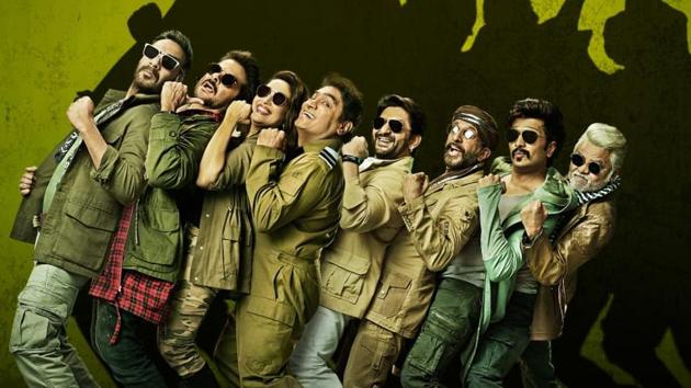 Total Dhamaal poster featuring Ajay Devgn, Madhuri Dixit and Anil Kapoor is here. Total Dhamaal poster featuring Ajay Devgn, Madhuri Dixit and Anil Kapoor is here.