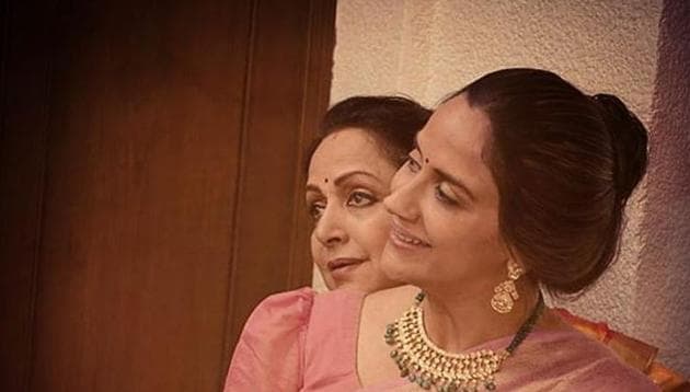 Ahana Deol shared this picture with her mother on Instagram.