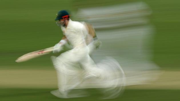 Kurtis Patterson of Australia runs down the wicket during the three day International Tour match between the Cricket Australia XI and Sri Lanka at Blundstone Arena in Hobart, Australia. (Robert Cianflone / Getty Images) Kurtis Patterson of Australia runs down the wicket during the three day International Tour match between the Cricket Australia XI and Sri Lanka at Blundstone Arena in Hobart, Australia. (Robert Cianflone / Getty Images)