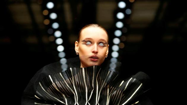 A model presents a creation by Irene Luft during the Berlin Fashion Week Autumn/Winter 2019/20 in Berlin, Germany. (Fabrizio Bensch / REUTERS) A model presents a creation by Irene Luft during the Berlin Fashion Week Autumn/Winter 2019/20 in Berlin, Germany. (Fabrizio Bensch / REUTERS)