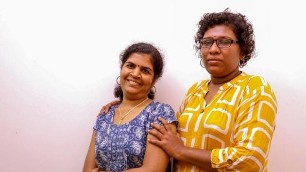 Bindu Ammini (R) and Kanakadurga (L), the two women who entered Kerala’s Sabarimala Ayyapa temple, have moved the Supreme Court seeking police protection.(AFP)