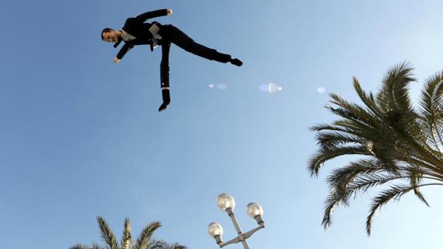A puppet depicting French President Emmanuel Macron is tossed into the air by members of the “yellow vest” movement during a demonstration in Nice, France. (Eric Gaillard / REUTERS) A puppet depicting French President Emmanuel Macron is tossed into the air by members of the “yellow vest” movement during a demonstration in Nice, France. (Eric Gaillard / REUTERS)