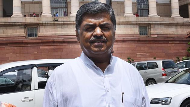The BJP and it’s allies on Thursday came down heavily on Congress after its General Secretary BK Hariprasad mocked Amit Shah, who has been admitted to AIIMS due to swine flu infections, demanding his ouster from the party and his post. (Vipin Kumar/HT PHOTO) The BJP and it’s allies on Thursday came down heavily on Congress after its General Secretary BK Hariprasad mocked Amit Shah, who has been admitted to AIIMS due to swine flu infections, demanding his ouster from the party and his post. (Vipin Kumar/HT PHOTO)