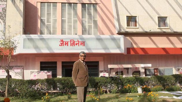 Proprietor Sudhir Kasliwal at Gem Cinema which will reopen after 13 years.(Himanshu Yyas / HT Photo) Proprietor Sudhir Kasliwal at Gem Cinema which will reopen after 13 years.(Himanshu Yyas / HT Photo)