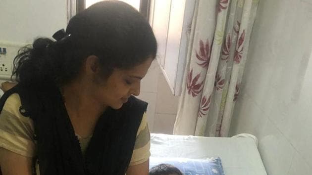 Kanak Joshi, one of the two children who sustained injuries on Saturday.