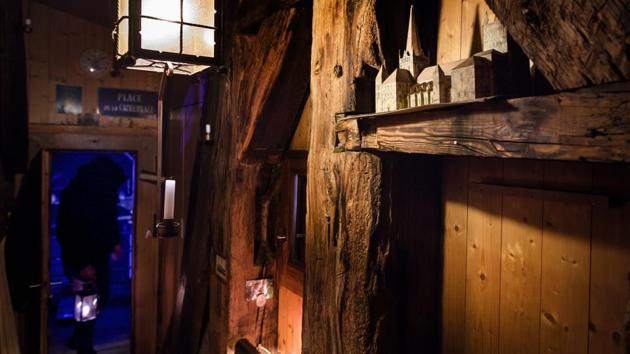 A model of the Cathedral of Notre Dame of Lausanne is seen in the watchman’s shelter. The watchman’s permanent presence provides a kind of landmark for the residents of the city, Haeusler said. “In a completely chaotic world, I think that it is reassuring to have activities continue for a very long time, becoming traditions, and allowing us to rediscover a few of our roots.” (Fabrice Coffrini / AFP) A model of the Cathedral of Notre Dame of Lausanne is seen in the watchman’s shelter. The watchman’s permanent presence provides a kind of landmark for the residents of the city, Haeusler said. “In a completely chaotic world, I think that it is reassuring to have activities continue for a very long time, becoming traditions, and allowing us to rediscover a few of our roots.” (Fabrice Coffrini / AFP)