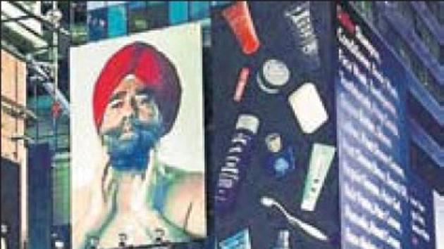 A 74-year-old Sikh model, Pritam Singh, has made it to the massive billboards at Times Square in New York.(Instagram)